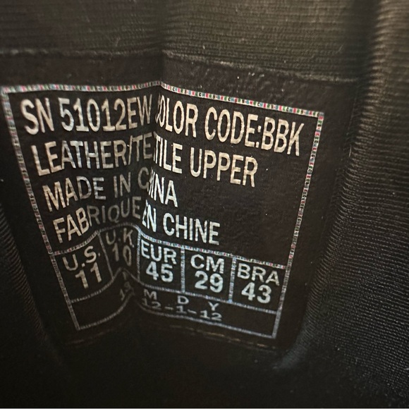 Skechers Shoes Mens 11 Wide EW Black Stamina Approach Slip on Nubuck Leather - Picture 8 of 8